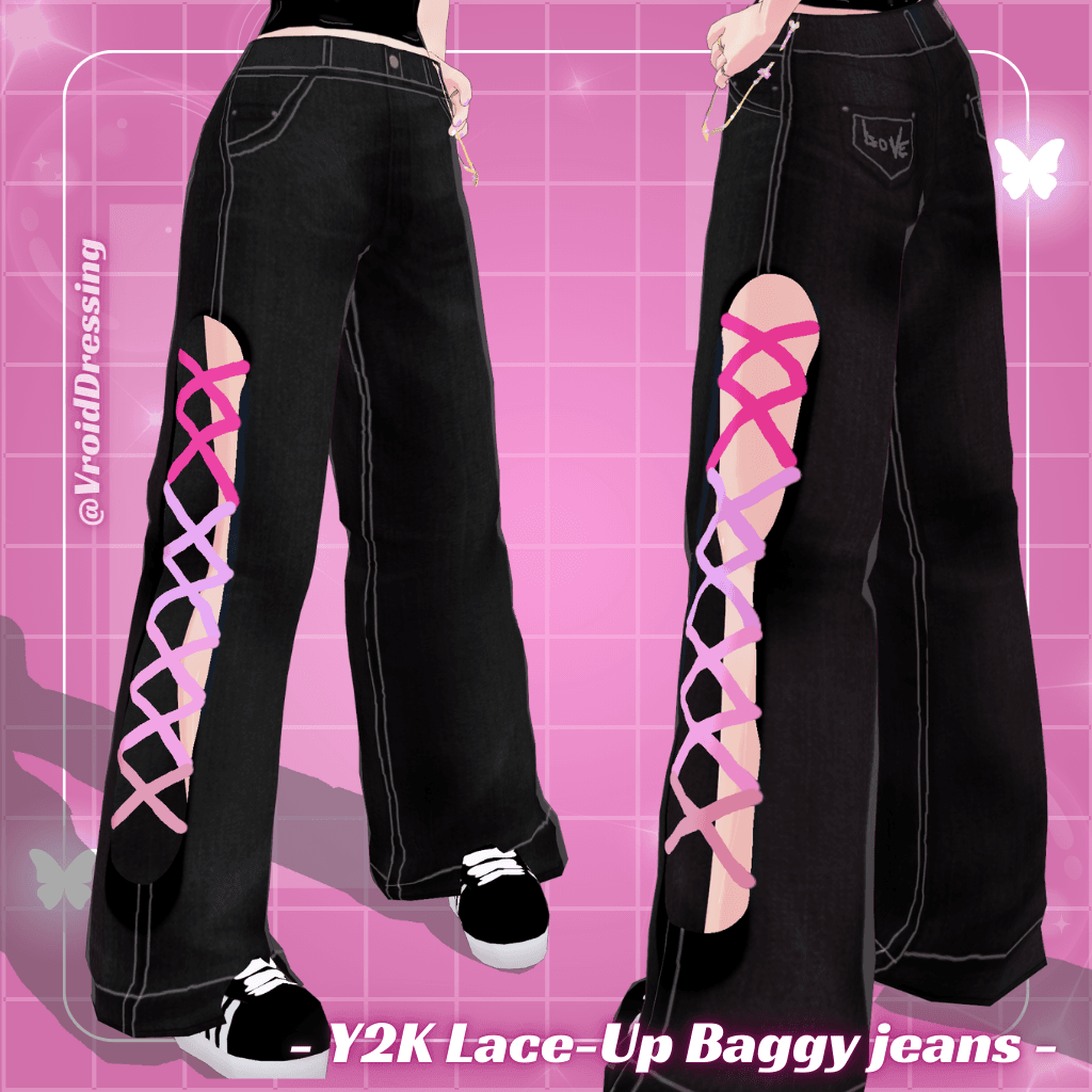 Y2K Lace-Up Baggy jeans preview