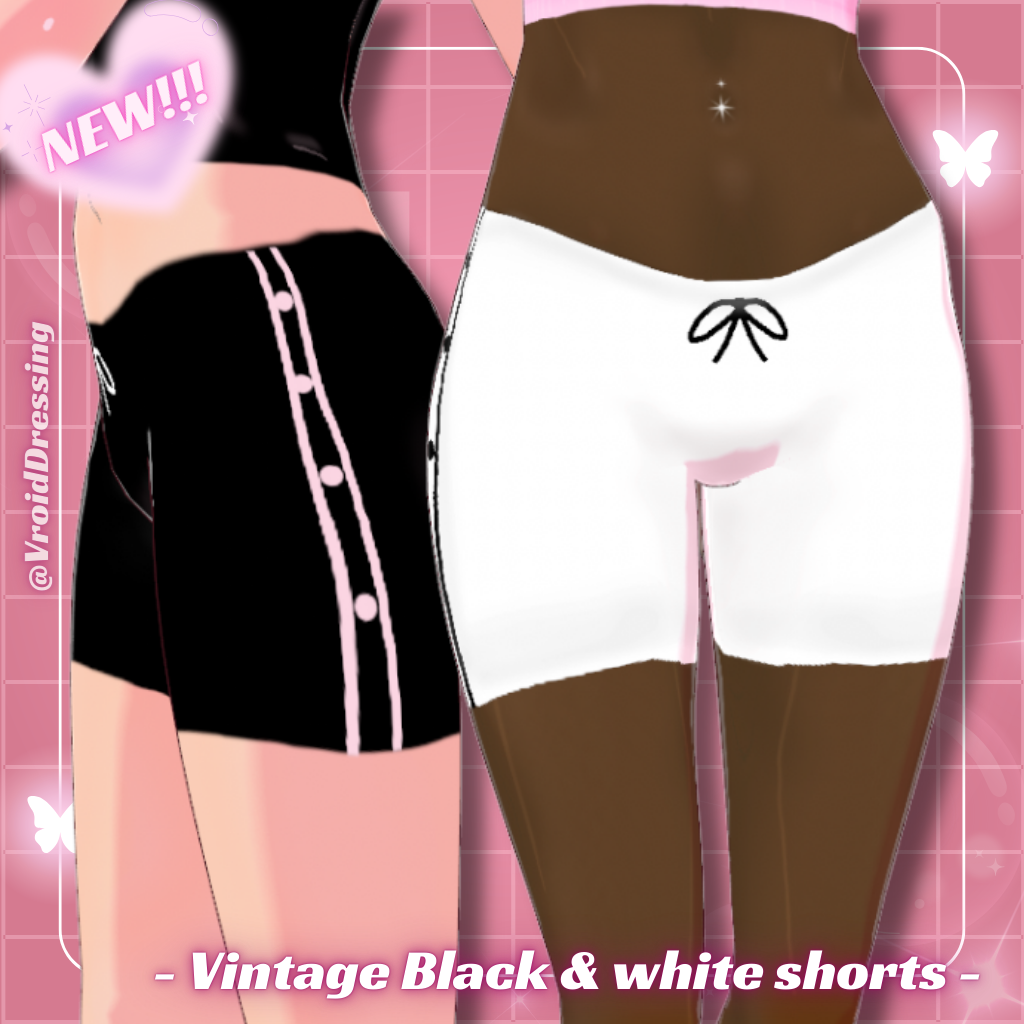 FREE Vintage black & white shorts preview