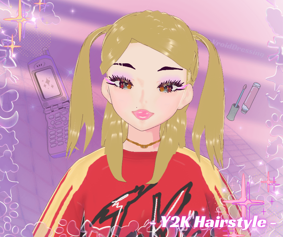 Y2K blond pigtails hairstyle 🎀 preview