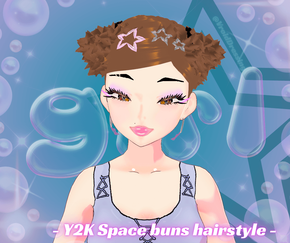 Y2K Space buns hairstyle ⭐ preview
