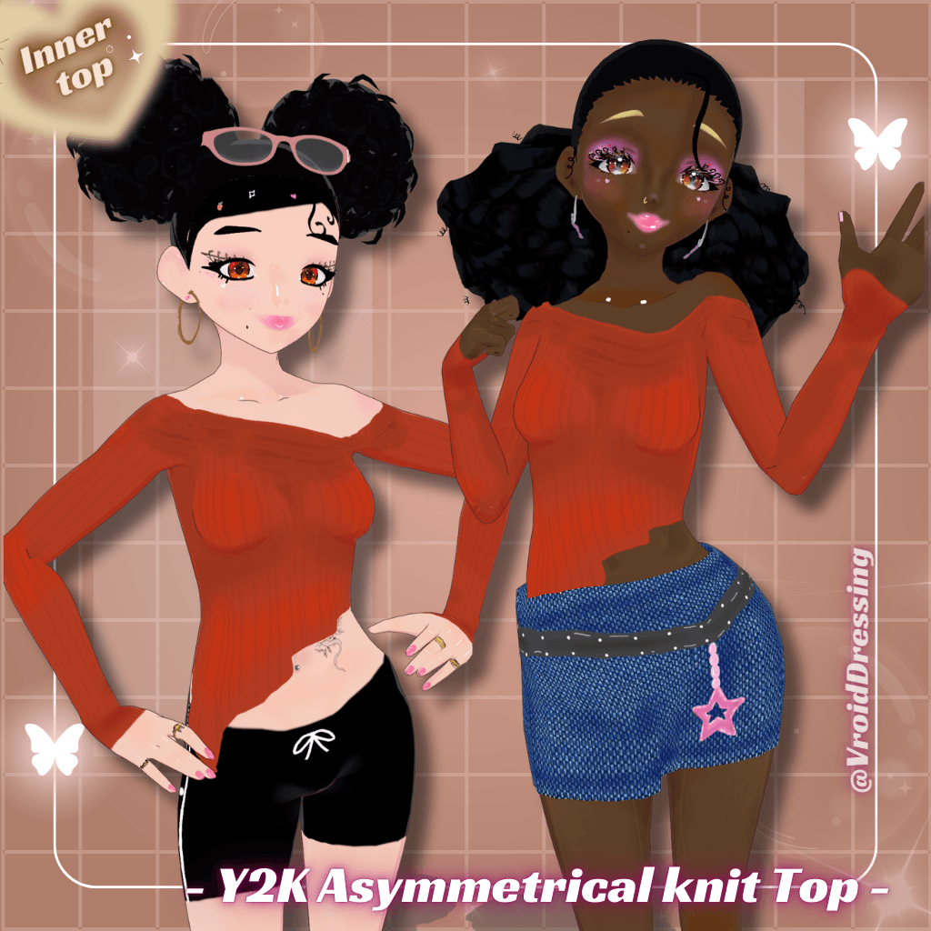 FREE Y2K Asymmetrical Off-Shoulder Knit Top preview