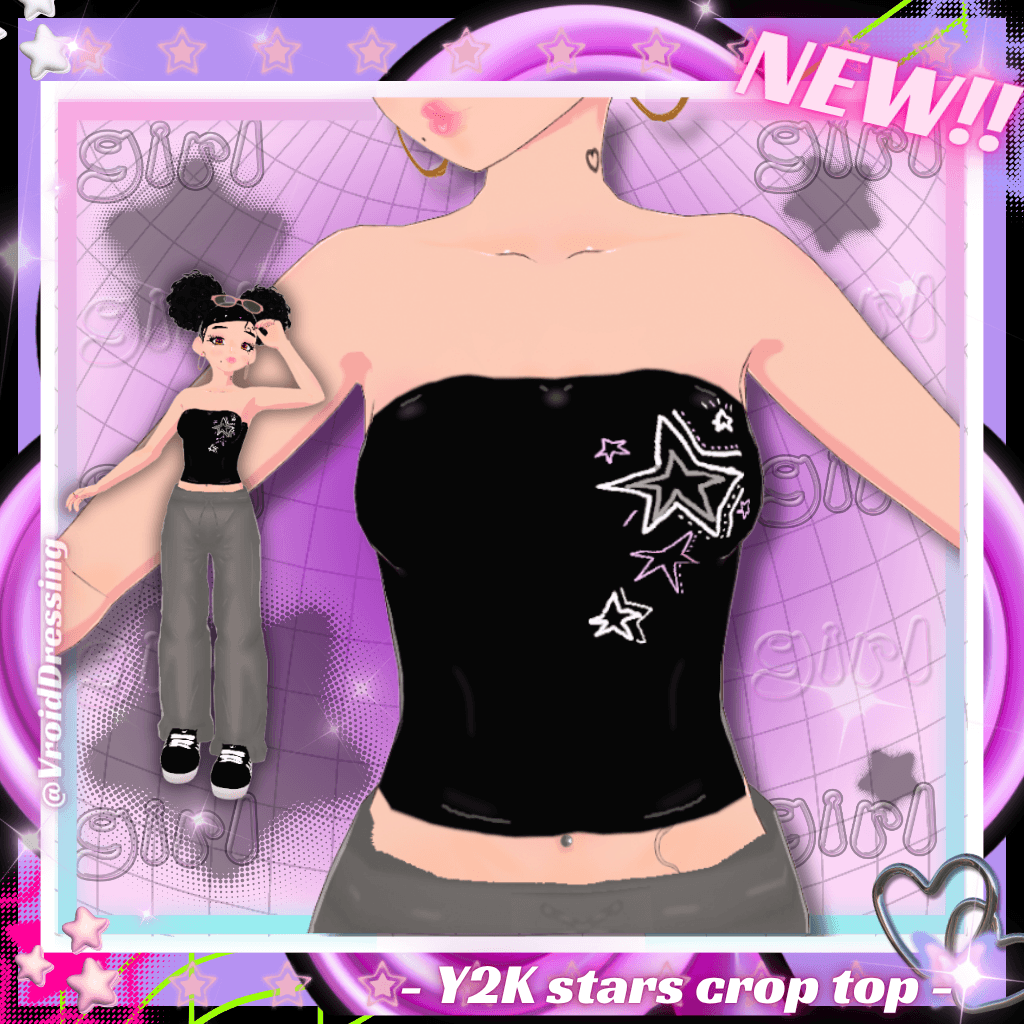FREE Y2K Stars crop top ⭐ preview